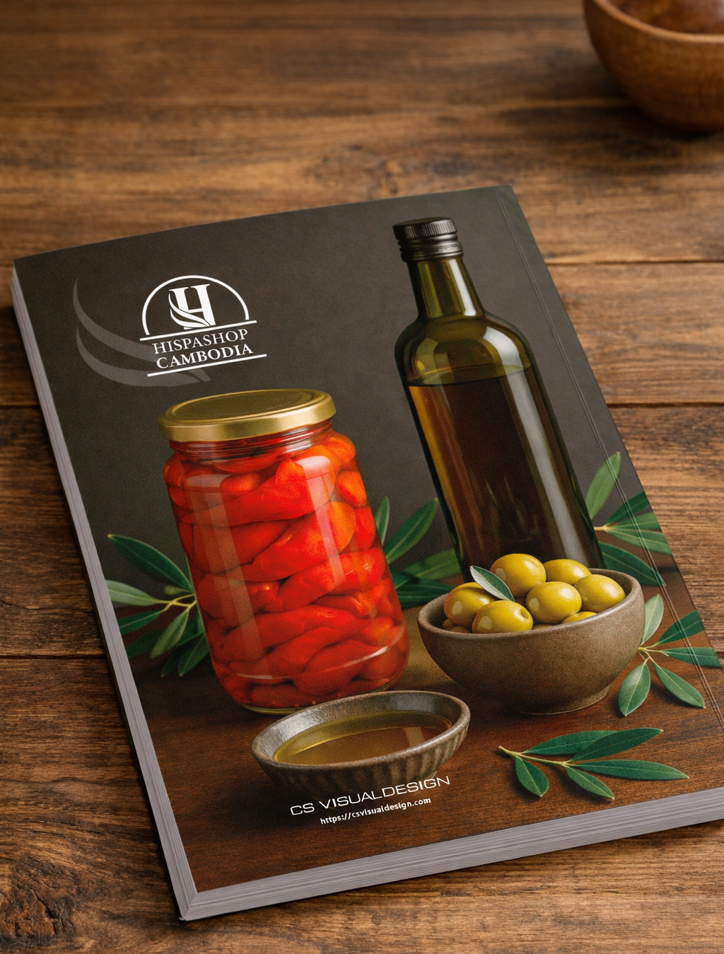 Contraportada catálogo HORECA para Hispashop Cambodia