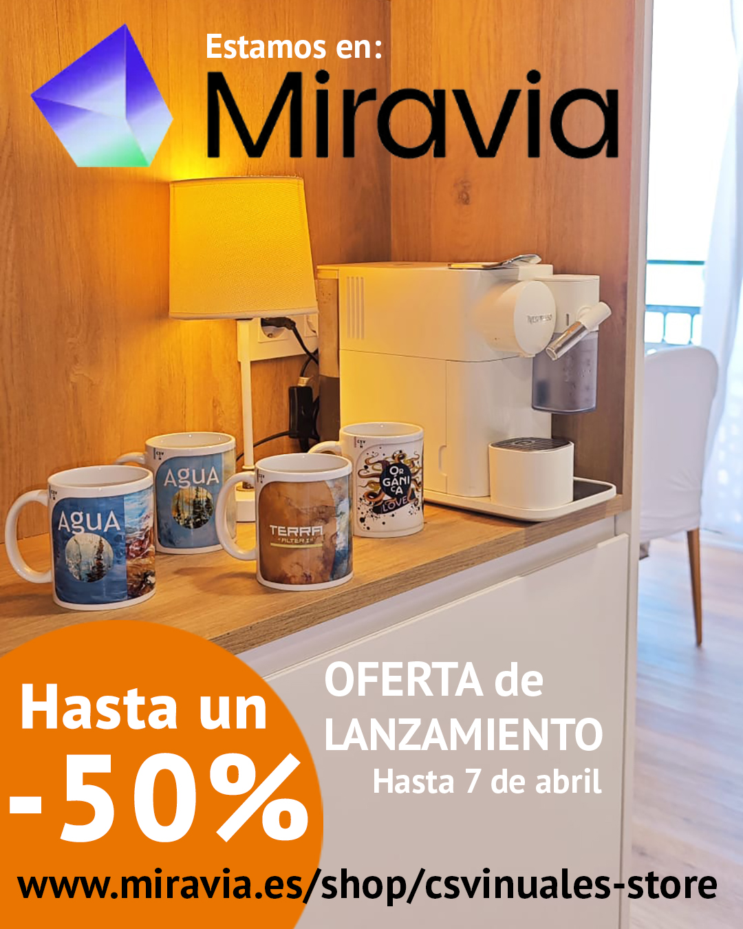 Creatividad oferta de lanzamiento Miravia CSVinuales-Store