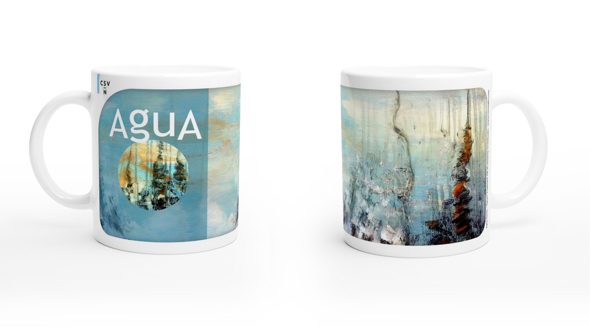 Diseño de taza Agua colección CSVinuales-Store